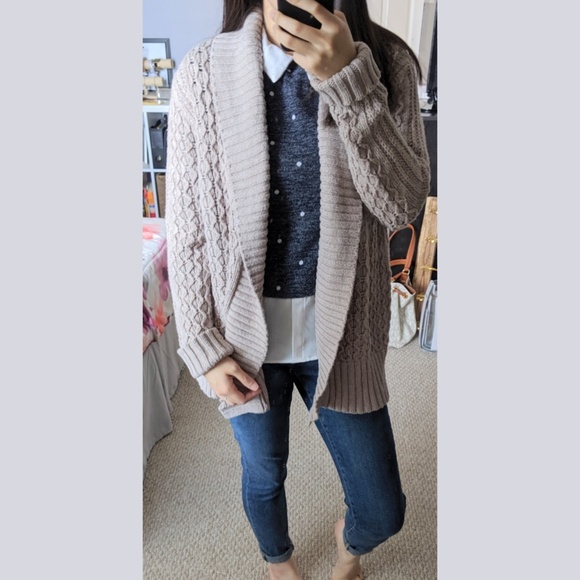 ⬇️Banana Republic Cable Knit Open Woven Sweater - Picture 3 of 5